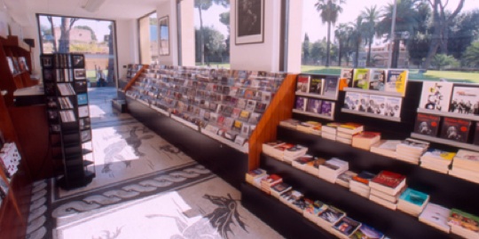 Interior of bookstore