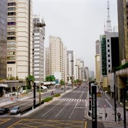Overview of Paulista Ave after streetscape reconstruction